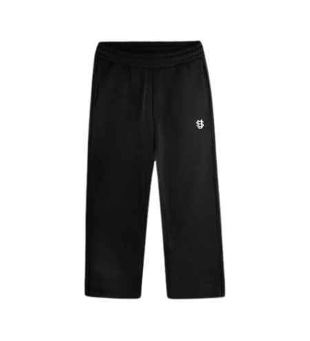 SU White Logo Black Jogger – Suvene