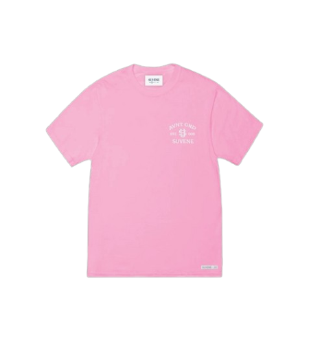SU White Logo Pink T-Shirt – Suvene