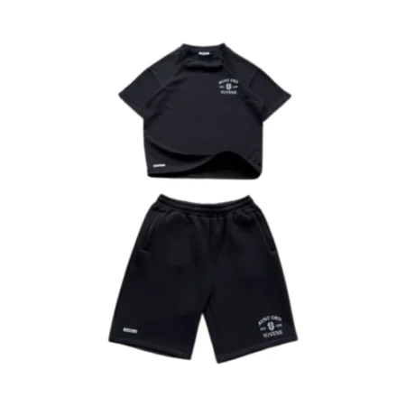 Suvene Black Tracksuit Set